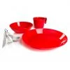 GSI Outdoors Cascadian 1 Person Table Set- Red Camp Kitchen