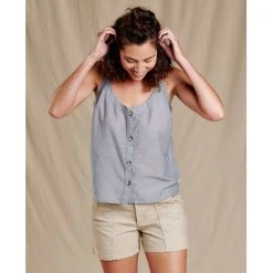 Toad&Co Women's Airbrush Button Tank