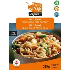 Happy Yak Pad Thaï With Peanuts And Vegetables (vegan, Less Than 1% Gluten, Lactose Free) Camp Kitchen